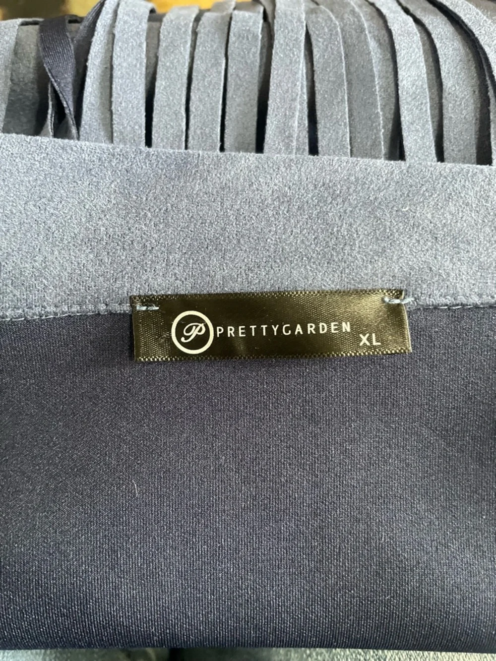 Blue Fringe Faux  Suede Jacket - Women - Picture 9 of 9